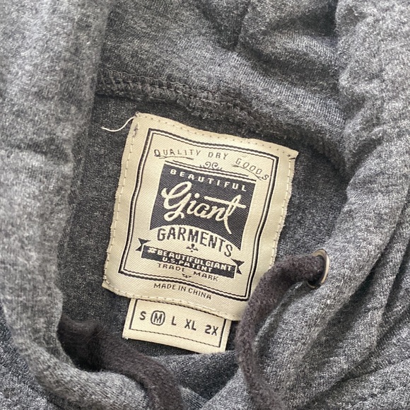 Grey Lightweight Hoodie - Size M - Picture 2 of 2